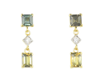 Sapphire and diamond earrings