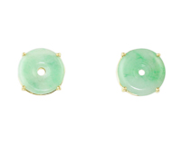 Jadeite (type-A) carving earrings