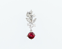 Ruby and diamond pendant