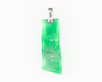 Jadeite (type-A) carving and diamond pendant