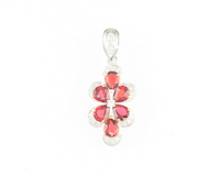 Ruby and diamond pendant