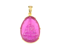 Ruby carving pendant